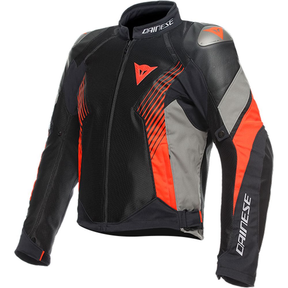 Dainese Super Rider 2 Absoluteshell Mesh Textile Jacket Black Grey Red