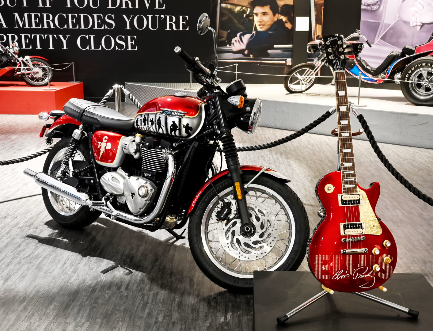 Cruisin' for a Cause: Elvis' Motorcycle and Guitar Auction Smashes Charity Targets!