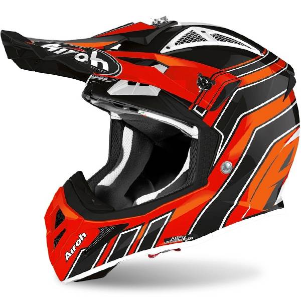 Airoh Aviator Ace Art Motocross Helmet Gloss Orange - ThrottleChimp