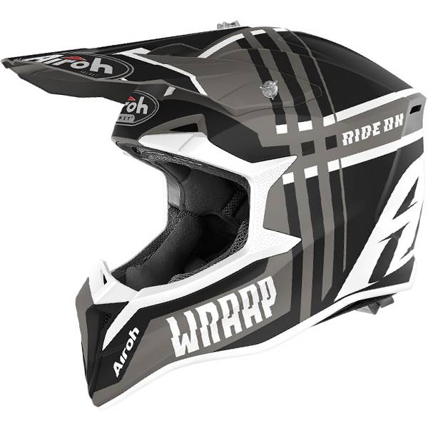 Airoh Wraap Broken Motocross Helmet Matt Anthracite FREE 1 YEAR Returns, FREE UK Delivery | ThrottleChimp