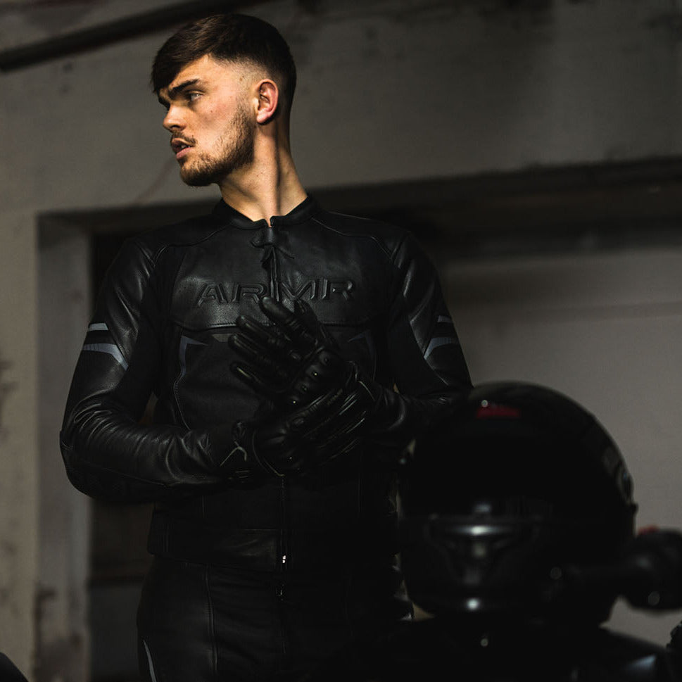 ARMR Raiden 3.0 Leather Jacket Black FREE 1 YEAR Returns, FREE UK Delivery | ThrottleChimp