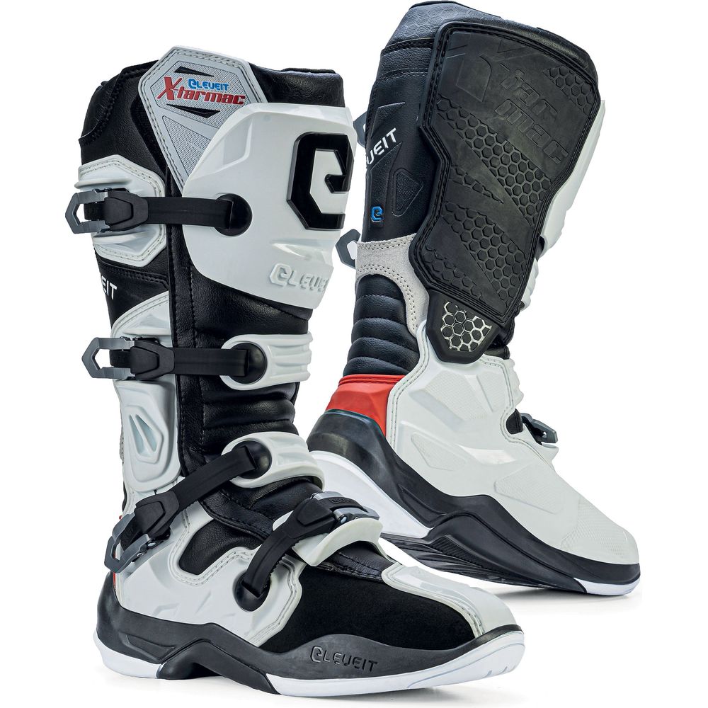 Eleveit X Tarmac Off-Road Boots White / Black - ThrottleChimp