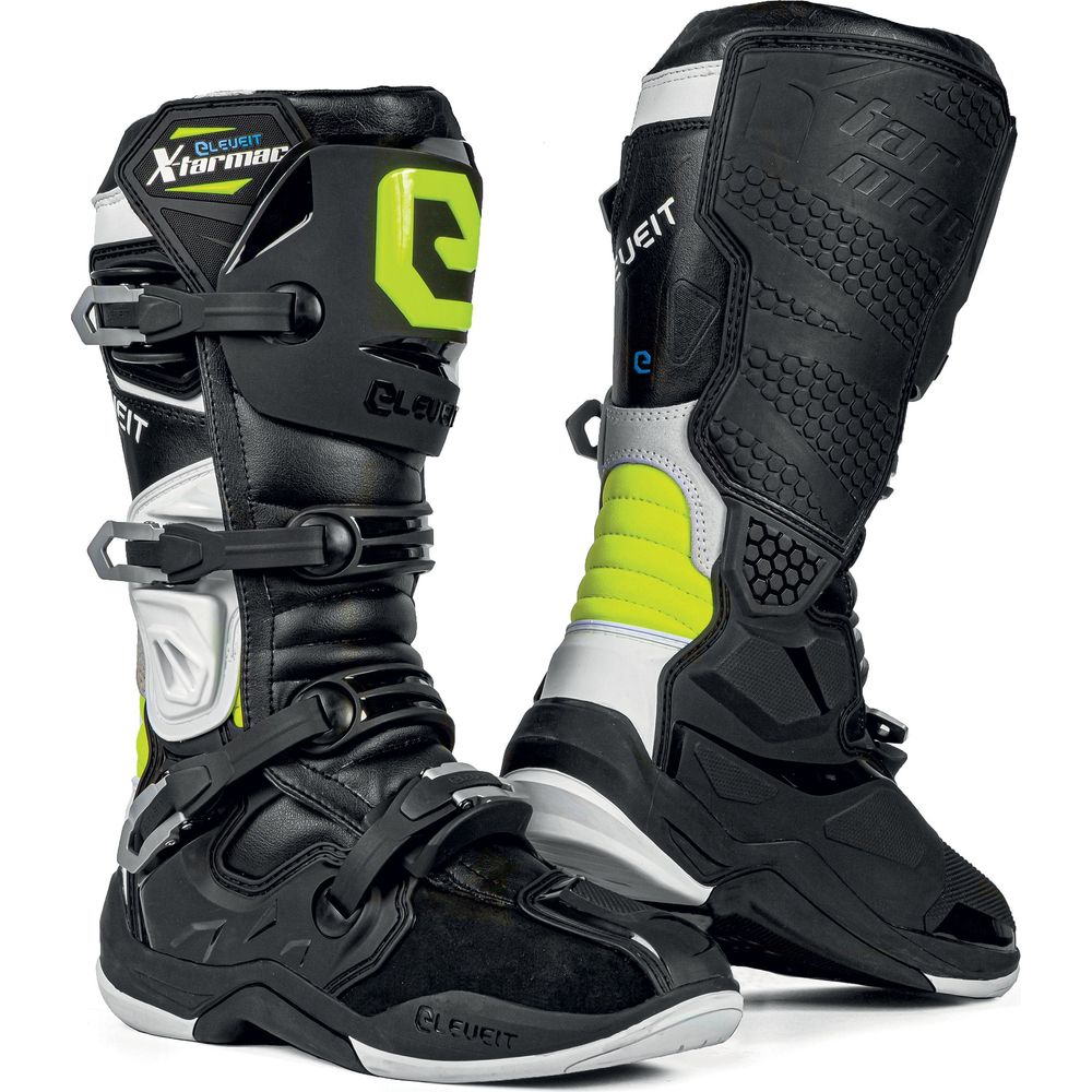 Eleveit X Tarmac Off-Road Boots Black / Fluo Yellow - ThrottleChimp