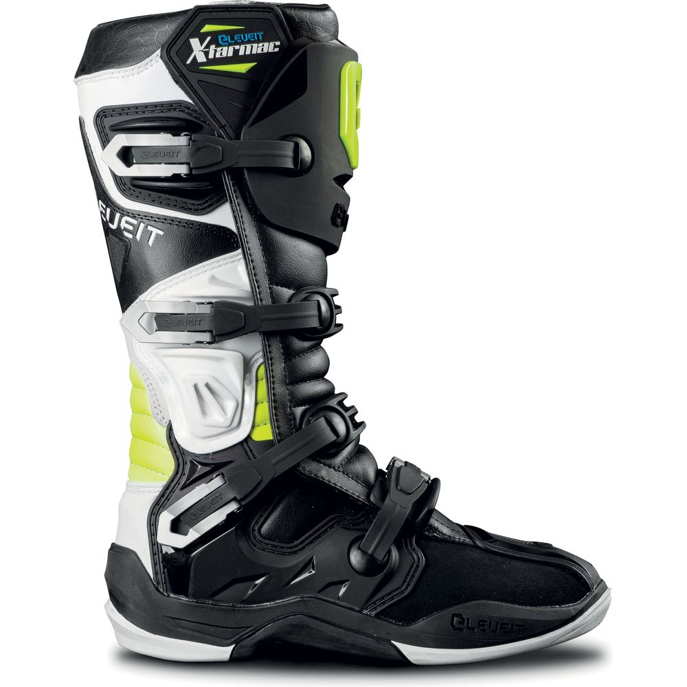 Eleveit X Tarmac Off-Road Boots Black / Fluo Yellow (Image 2) - ThrottleChimp