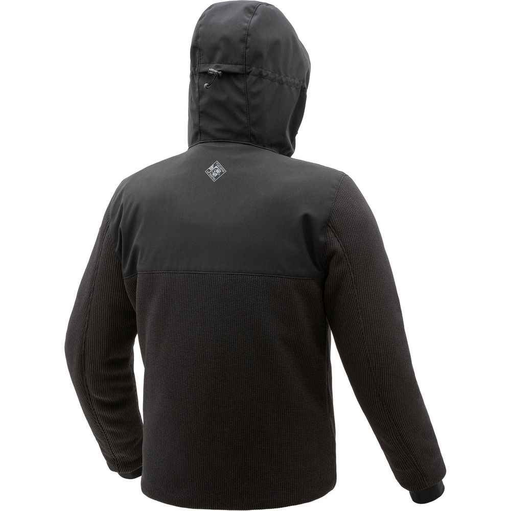 Tucano Urbano Bormio Knit Hydroscud Jacket Black (Image 2) - ThrottleChimp