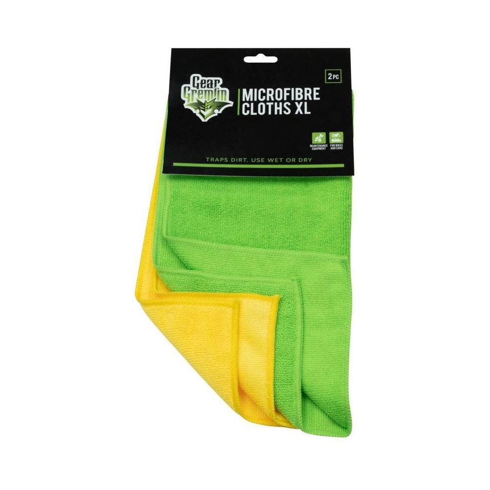 Gear Gremlin Microfibre XL Cloth - 2 Pieces - ThrottleChimp