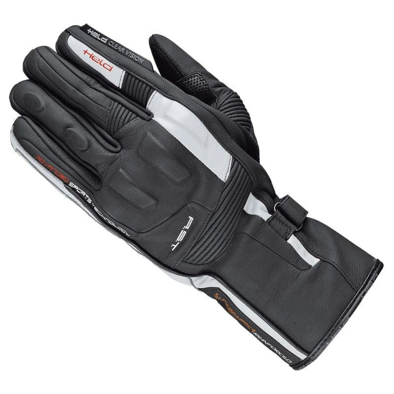 Held Secret-Pro Touring Leather Gloves Black / White