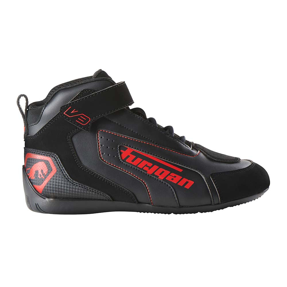 Furygan V3 Shoes Black / Red FREE 1 YEAR Returns, FREE UK Delivery | ThrottleChimp