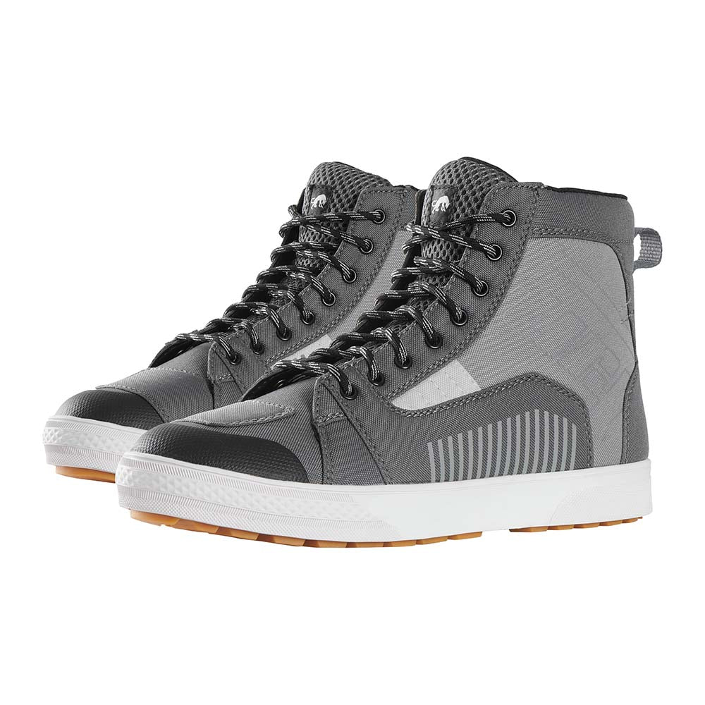 Furygan Stockton Air D3O Shoes Pearl / Charcoal FREE 1 YEAR Returns, FREE UK Delivery | ThrottleChimp