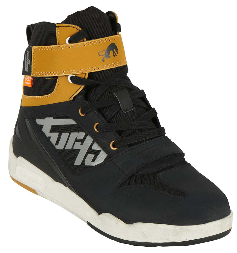 Furygan Basket Get Down Shoes Black / Brown FREE 1 YEAR Returns, FREE UK Delivery | ThrottleChimp