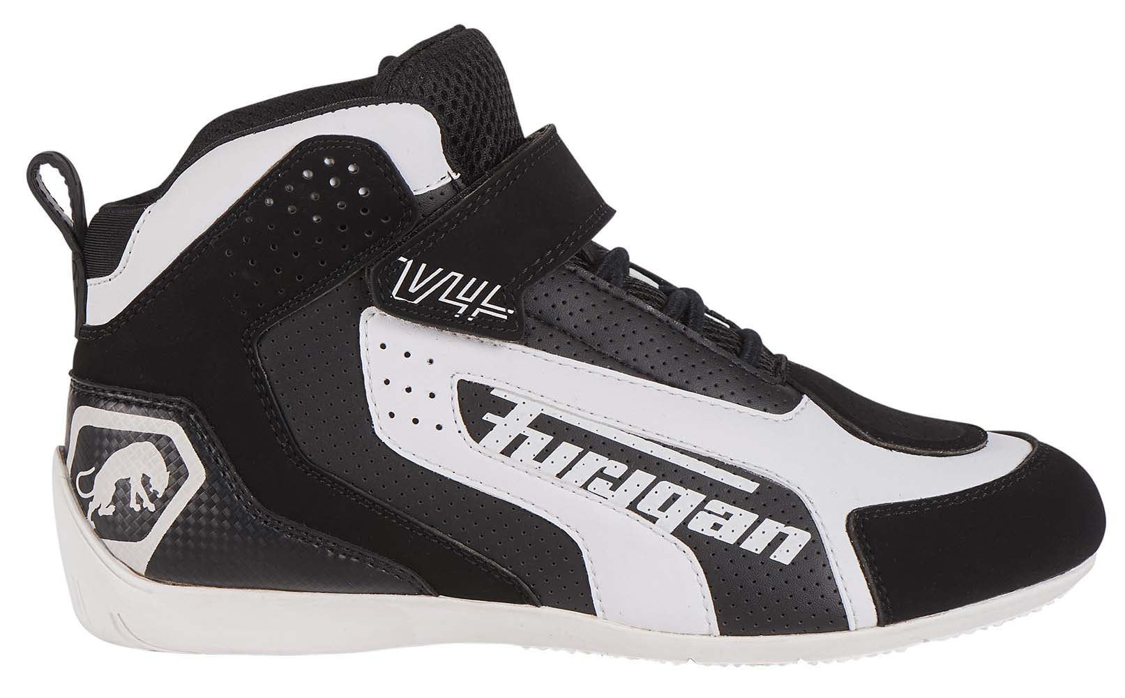 Furygan V4 Vented Shoes Black / White FREE 1 YEAR Returns, FREE UK Delivery | ThrottleChimp