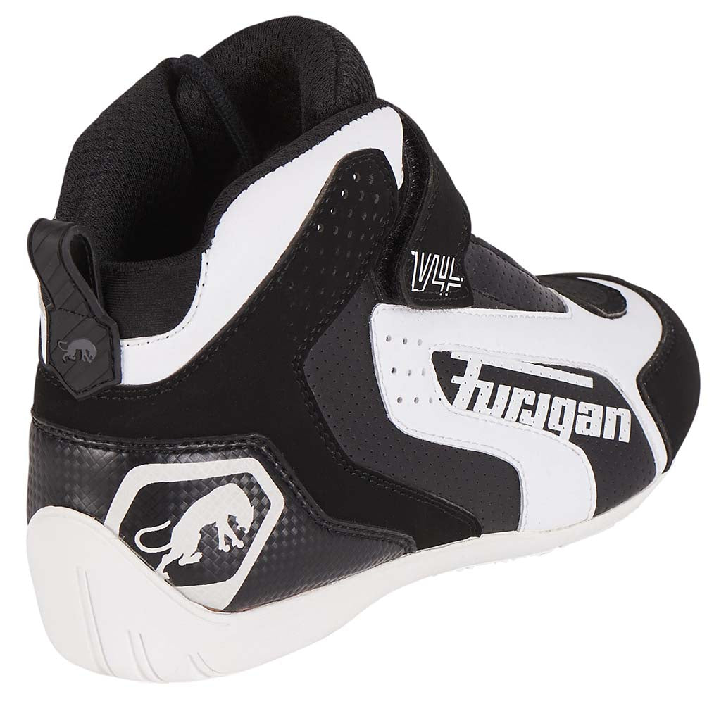 Furygan V4 Vented Shoes Black / White FREE 1 YEAR Returns, FREE UK Delivery | ThrottleChimp