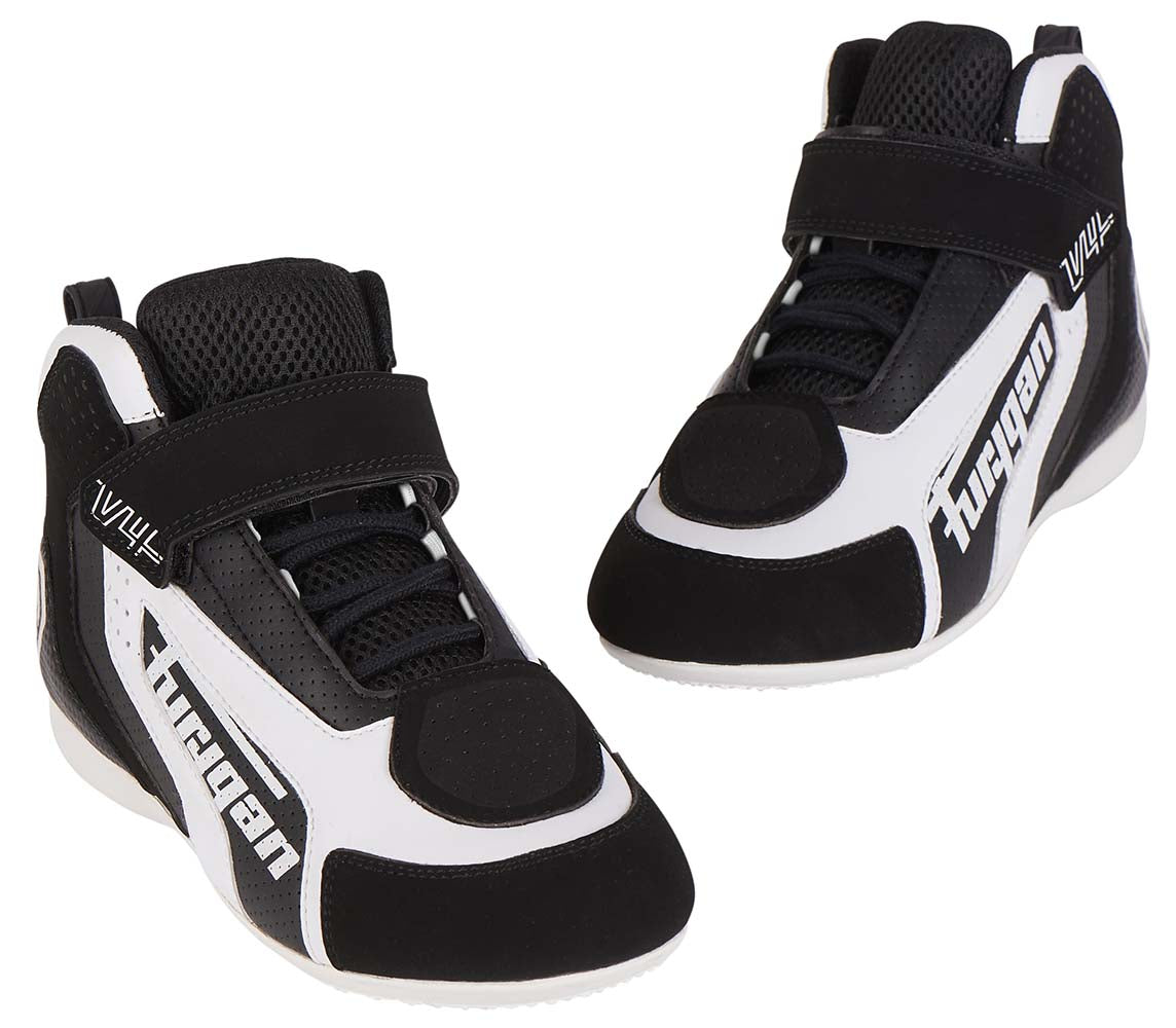 Furygan V4 Vented Shoes Black / White FREE 1 YEAR Returns, FREE UK Delivery | ThrottleChimp