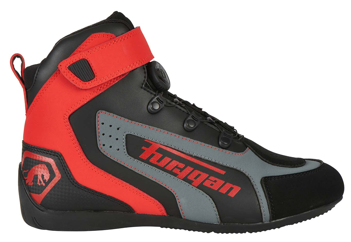 Furygan V4 Easy D3O Shoes Black / Red FREE 1 YEAR Returns, FREE UK Delivery | ThrottleChimp