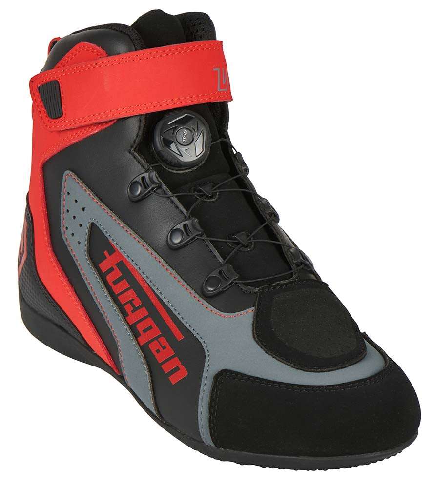 Furygan V4 Easy D3O Shoes Black / Red FREE 1 YEAR Returns, FREE UK Delivery | ThrottleChimp