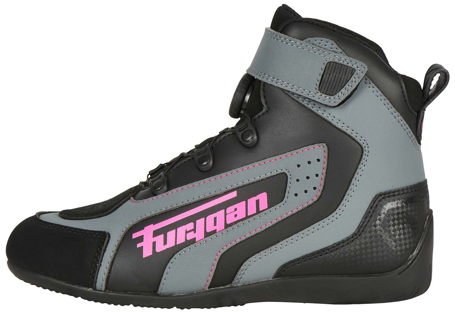 Furygan V4 Easy D3O Ladies Shoes Black / Pink FREE 1 YEAR Returns, FREE UK Delivery | ThrottleChimp