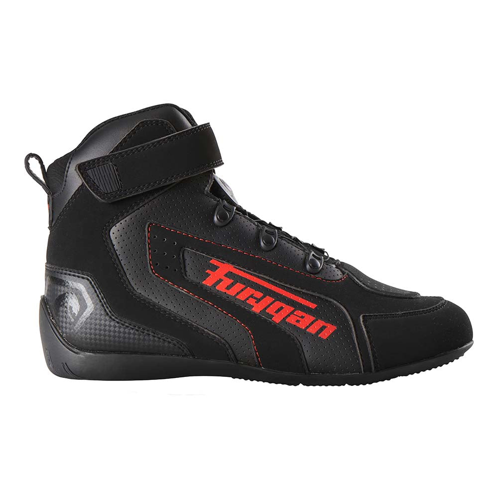 Furygan V4 Easy D3O Vented Shoes Black / Red FREE 1 YEAR Returns, FREE UK Delivery | ThrottleChimp