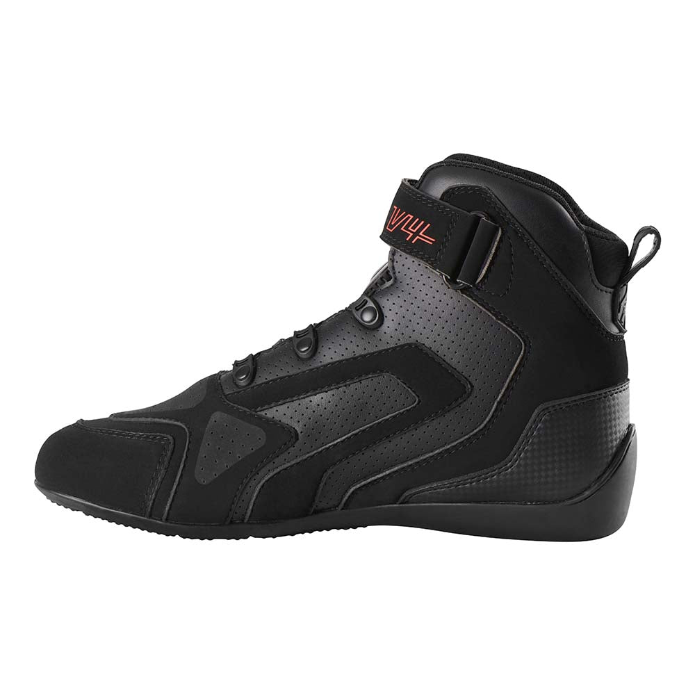 Furygan V4 Easy D3O Vented Shoes Black / Red FREE 1 YEAR Returns, FREE UK Delivery | ThrottleChimp