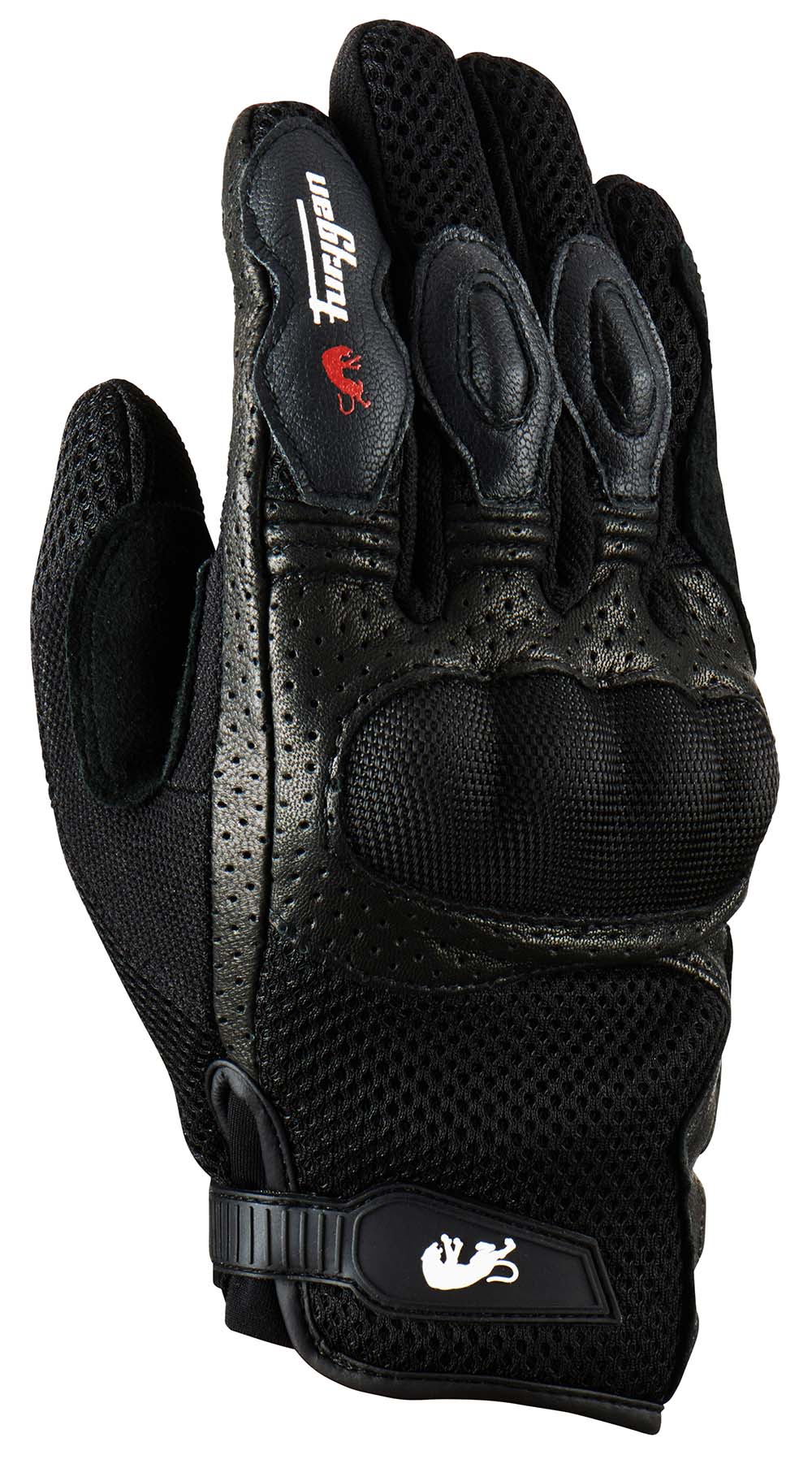 Furygan TD12 Leather & Textile Gloves Black FREE 1 YEAR Returns, FREE UK Delivery | ThrottleChimp