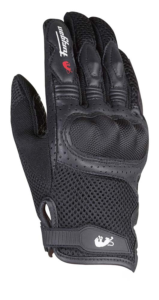 Furygan TD12 Leather & Textile Ladies Gloves Black FREE 1 YEAR Returns, FREE UK Delivery | ThrottleChimp