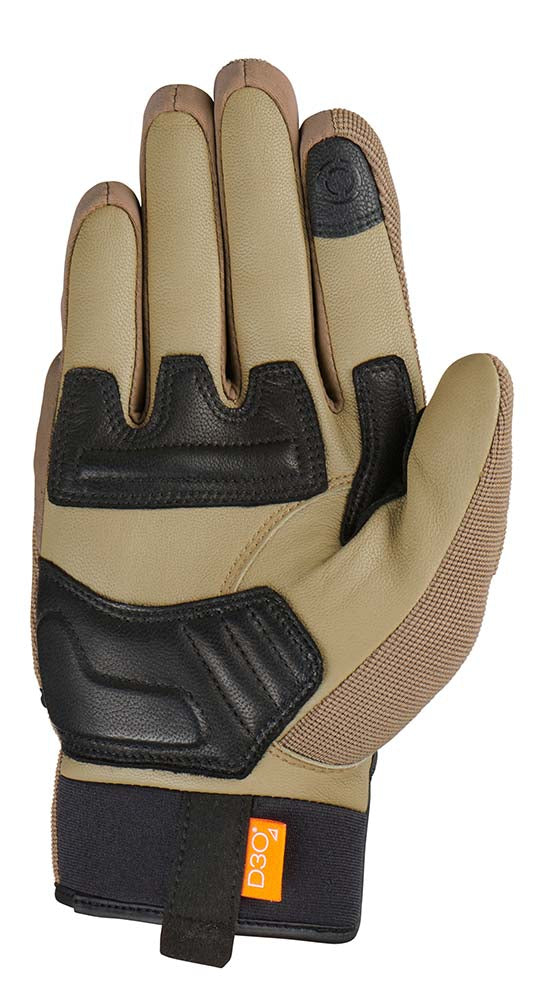 Furygan Jet D3O Textile Gloves Sand / Black FREE 1 YEAR Returns, FREE UK Delivery | ThrottleChimp