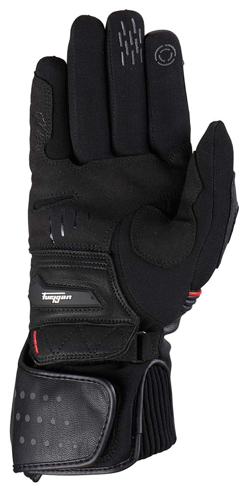 Furygan Dirt Road Leather & Textile Gloves Black FREE 1 YEAR Returns, FREE UK Delivery | ThrottleChimp