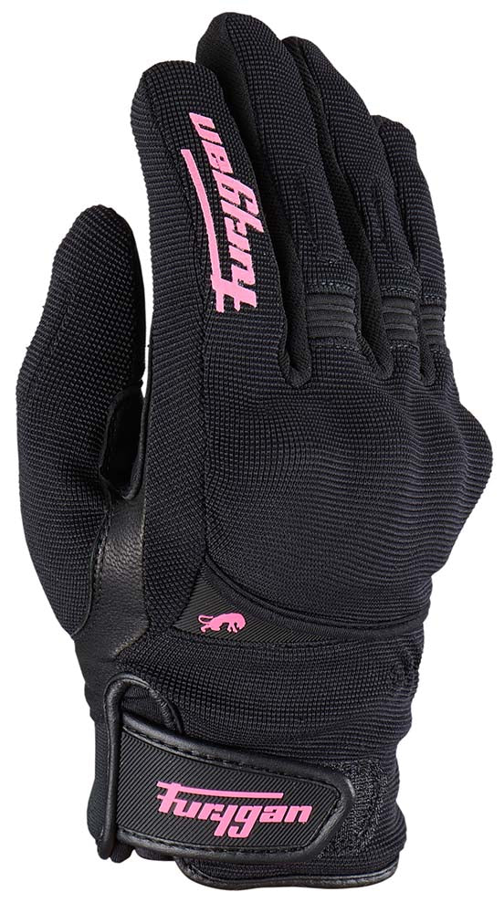 Furygan Jet All Season D3O Ladies Gloves Black / Pink FREE 1 YEAR Returns, FREE UK Delivery | ThrottleChimp