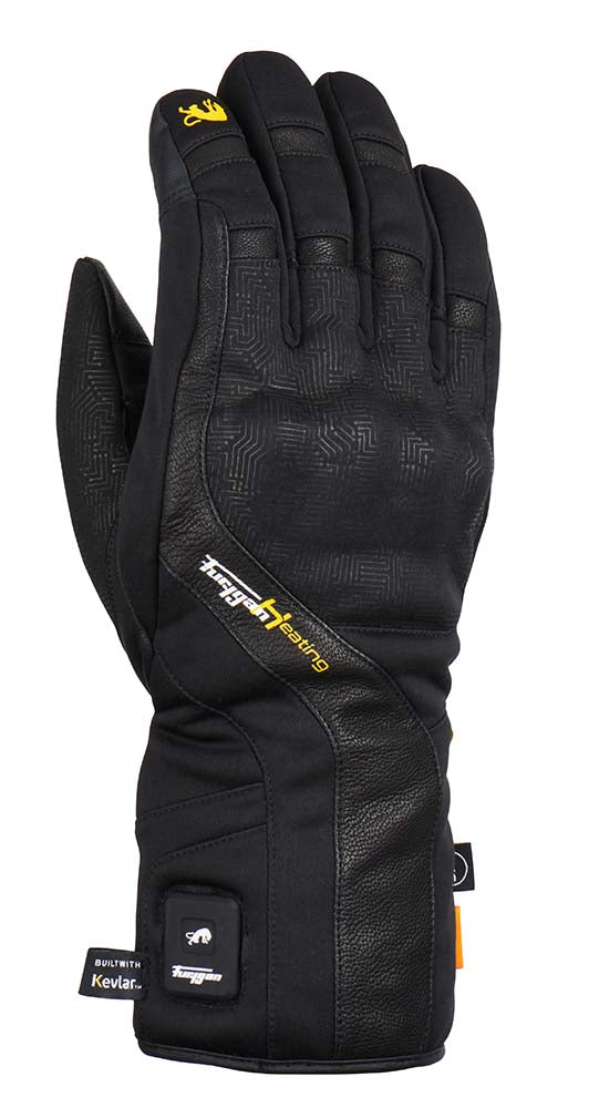 Furygan Heat X Kevlar Heated Gloves Black FREE 1 YEAR Returns, FREE UK Delivery | ThrottleChimp