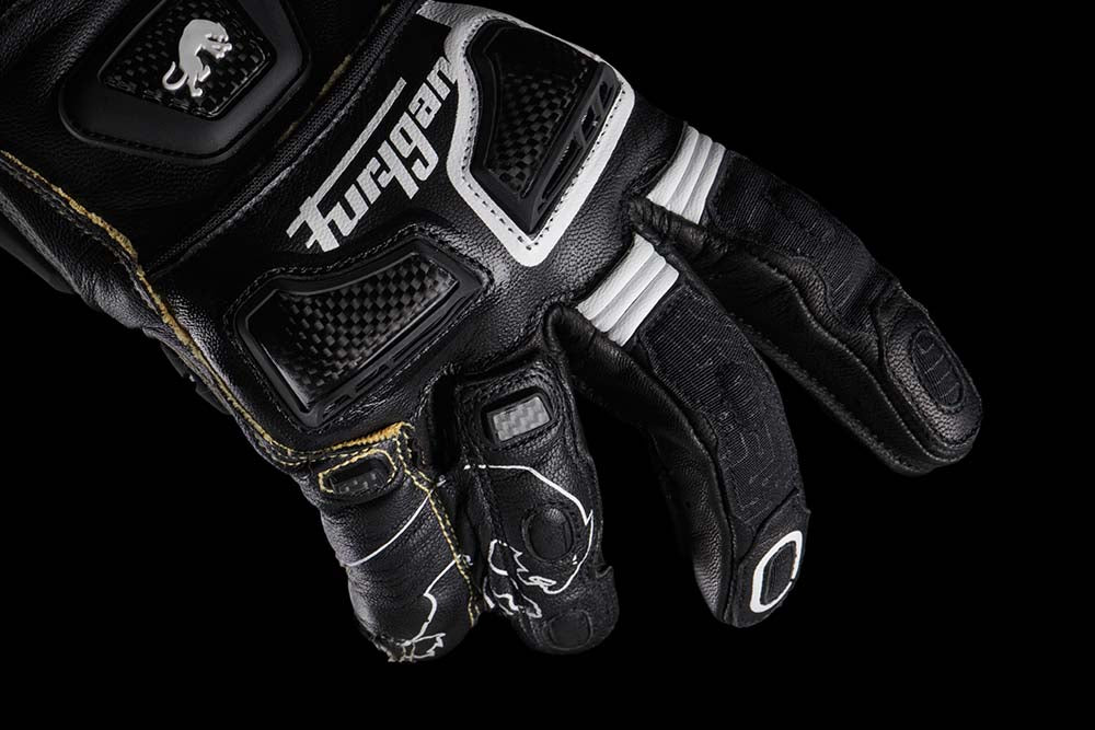 Furygan STYG20 X Kevlar Gloves Black / White FREE 1 YEAR Returns, FREE UK Delivery | ThrottleChimp