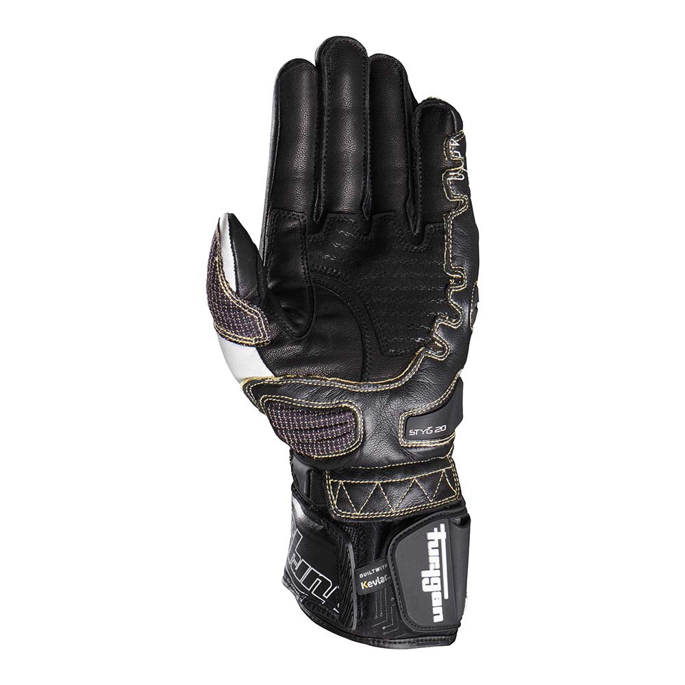 Furygan STYG20 X Kevlar Gloves Black / White FREE 1 YEAR Returns, FREE UK Delivery | ThrottleChimp