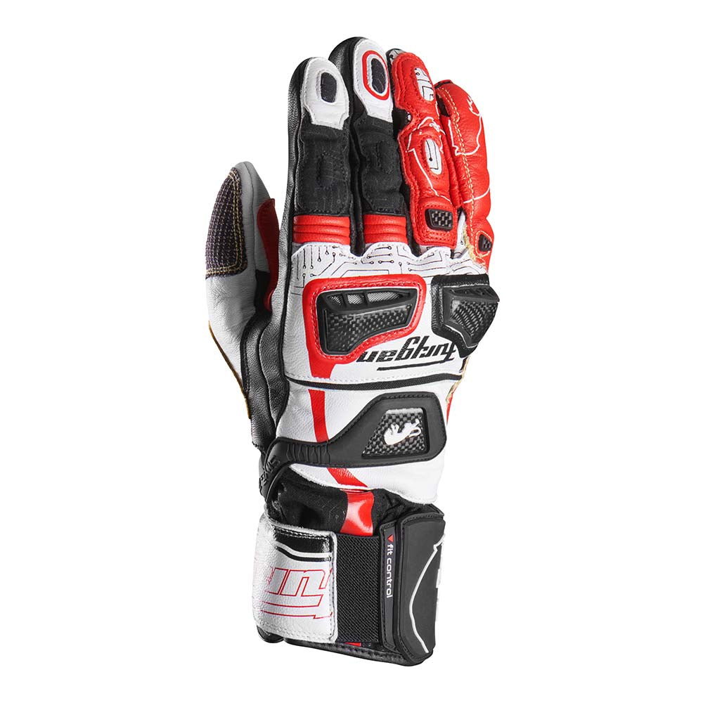 Furygan STYG20 X Kevlar Gloves Red / Black / White FREE 1 YEAR Returns, FREE UK Delivery | ThrottleChimp