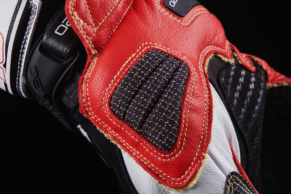 Furygan STYG20 X Kevlar Gloves Red / Black / White FREE 1 YEAR Returns, FREE UK Delivery | ThrottleChimp