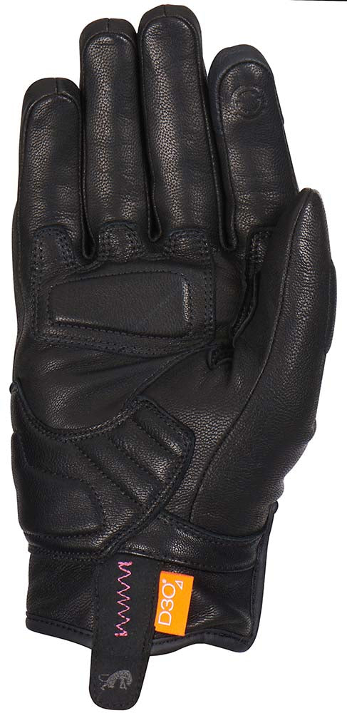 Furygan LR Jet All Season D3O Ladies Leather Gloves Black FREE 1 YEAR Returns, FREE UK Delivery | ThrottleChimp