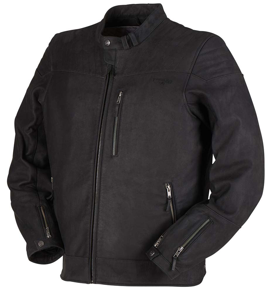 Furygan Clint Evo Leather Jacket Black FREE 1 YEAR Returns, FREE UK Delivery | ThrottleChimp