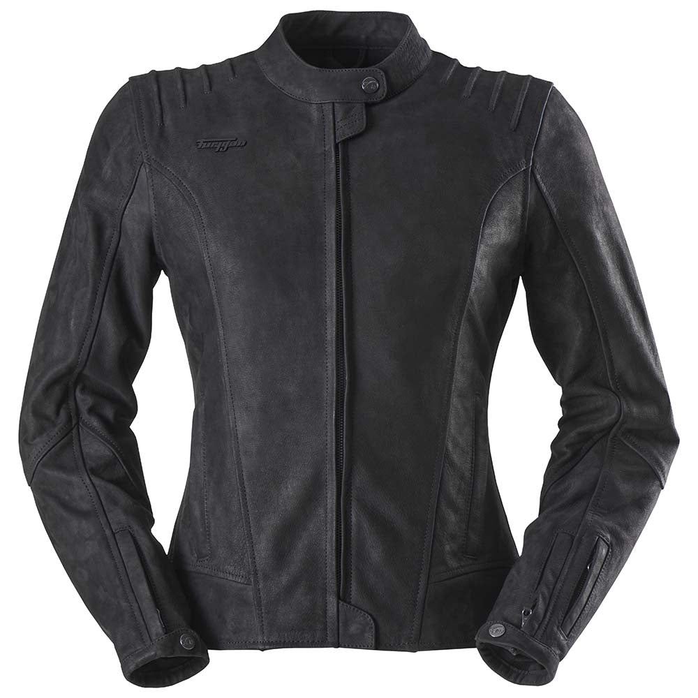 Furygan Elena Ladies Leather Jacket Black FREE 1 YEAR Returns, FREE UK Delivery | ThrottleChimp