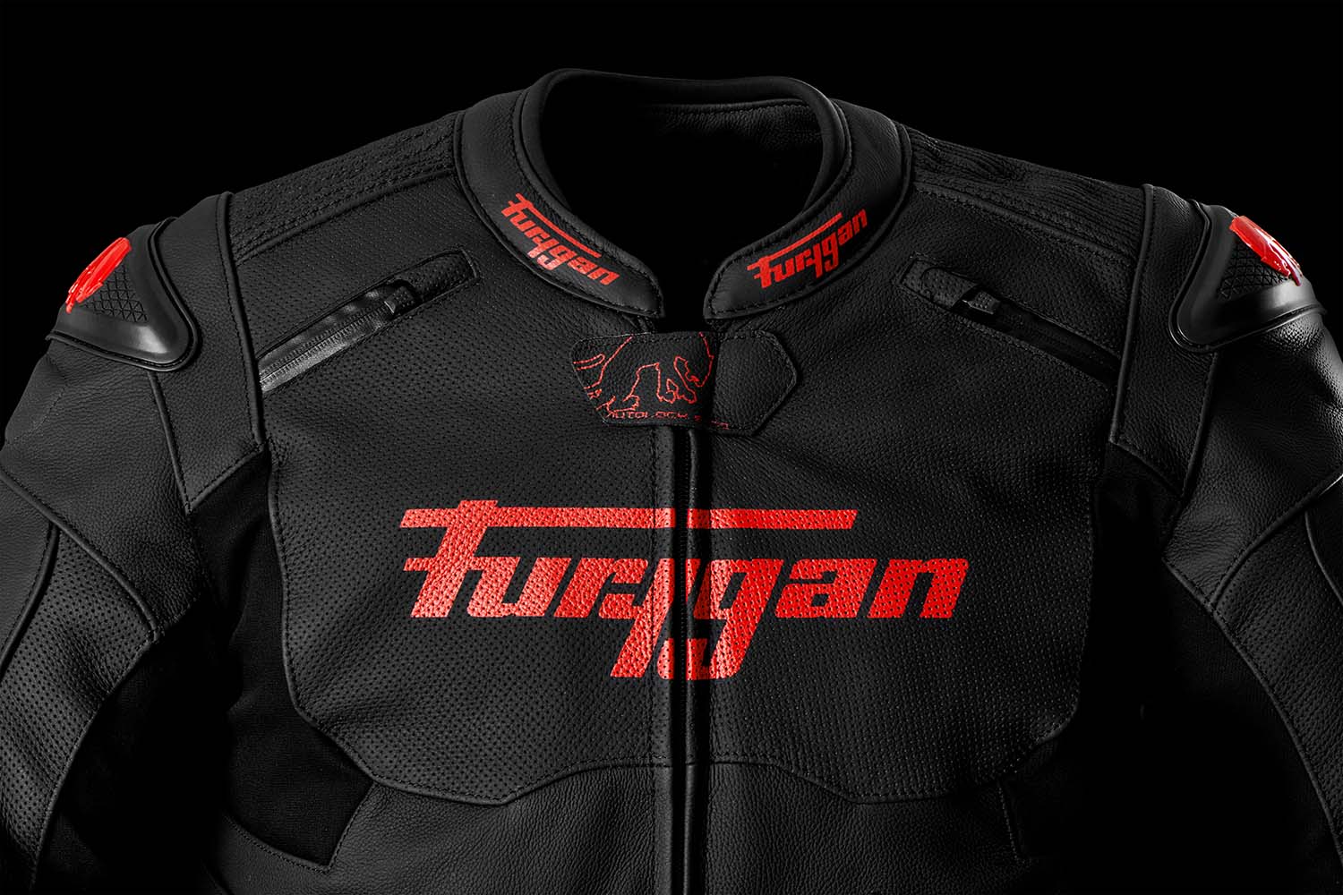 Furygan Raptor Evo 3 Leather Jacket Black / Red FREE 1 YEAR Returns, FREE UK Delivery | ThrottleChimp