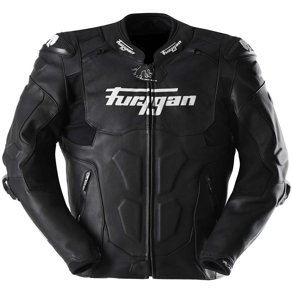 Furygan Raptor Evo 3 Leather Jacket Black / White FREE 1 YEAR Returns, FREE UK Delivery | ThrottleChimp