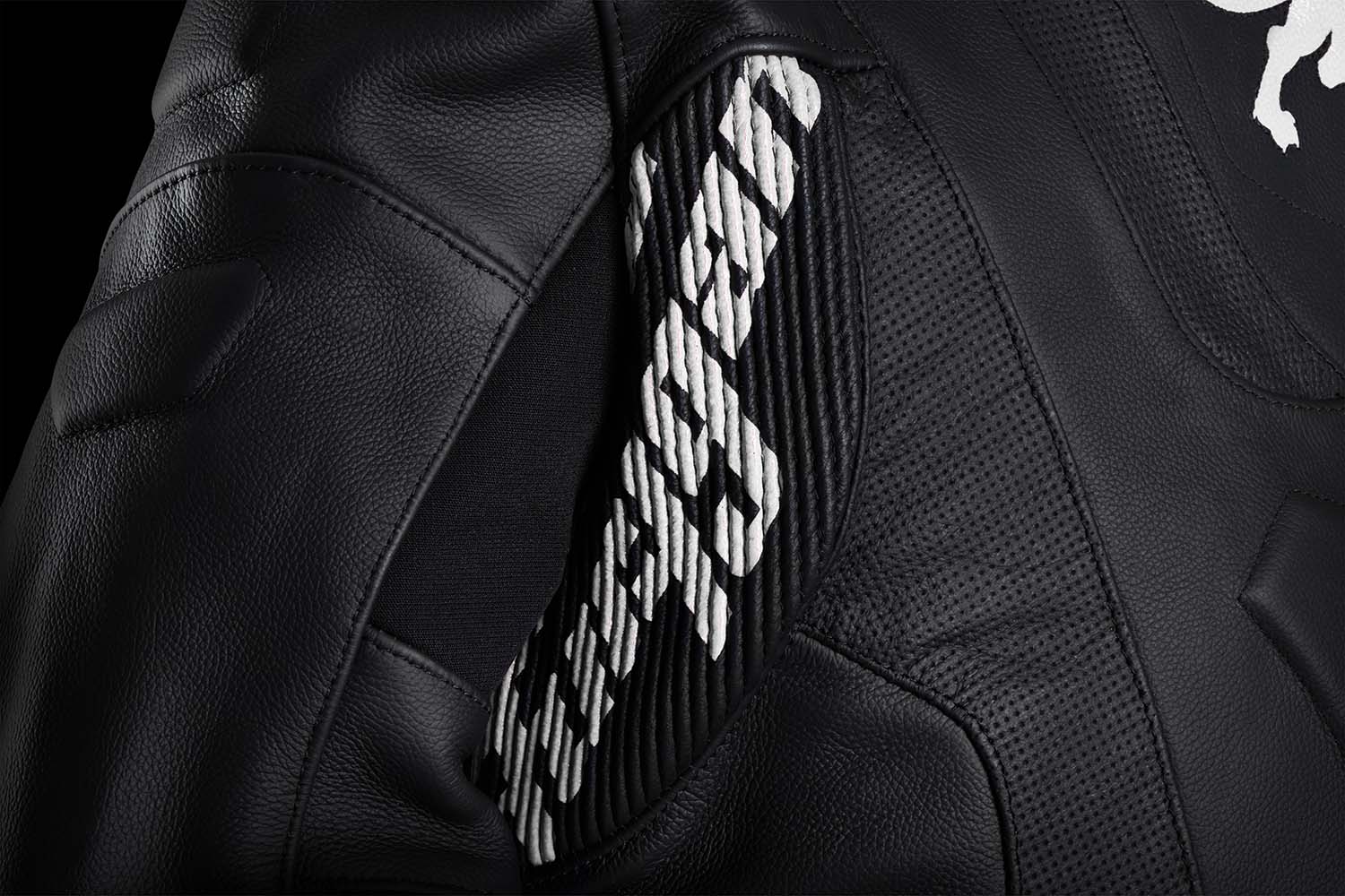 Furygan Raptor Evo 3 Leather Jacket Black / White FREE 1 YEAR Returns, FREE UK Delivery | ThrottleChimp