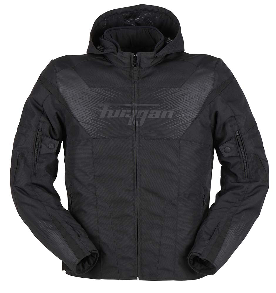 Furygan Shard Textile Jacket Black / Black FREE 1 YEAR Returns, FREE UK Delivery | ThrottleChimp