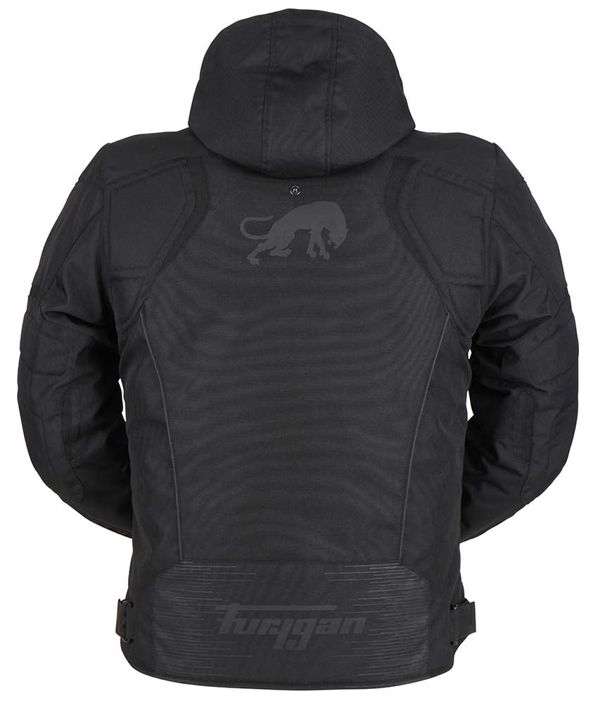 Furygan Shard Textile Jacket Black / Black FREE 1 YEAR Returns, FREE UK Delivery | ThrottleChimp