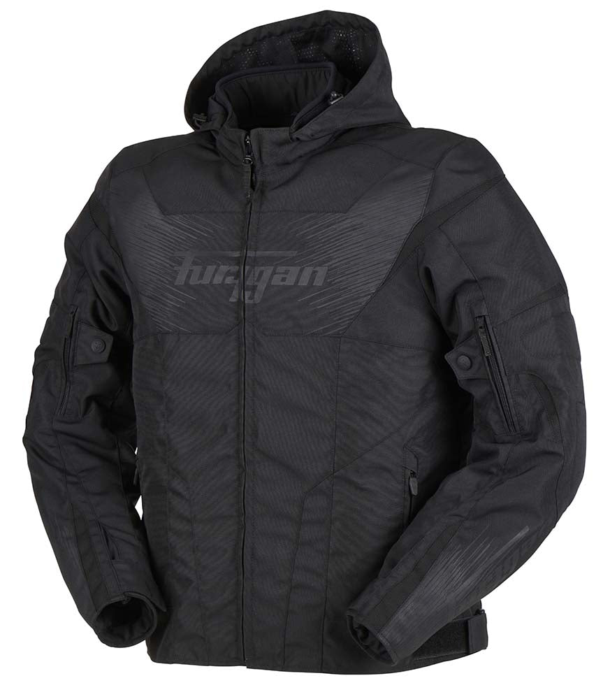 Furygan Shard Textile Jacket Black / Black FREE 1 YEAR Returns, FREE UK Delivery | ThrottleChimp