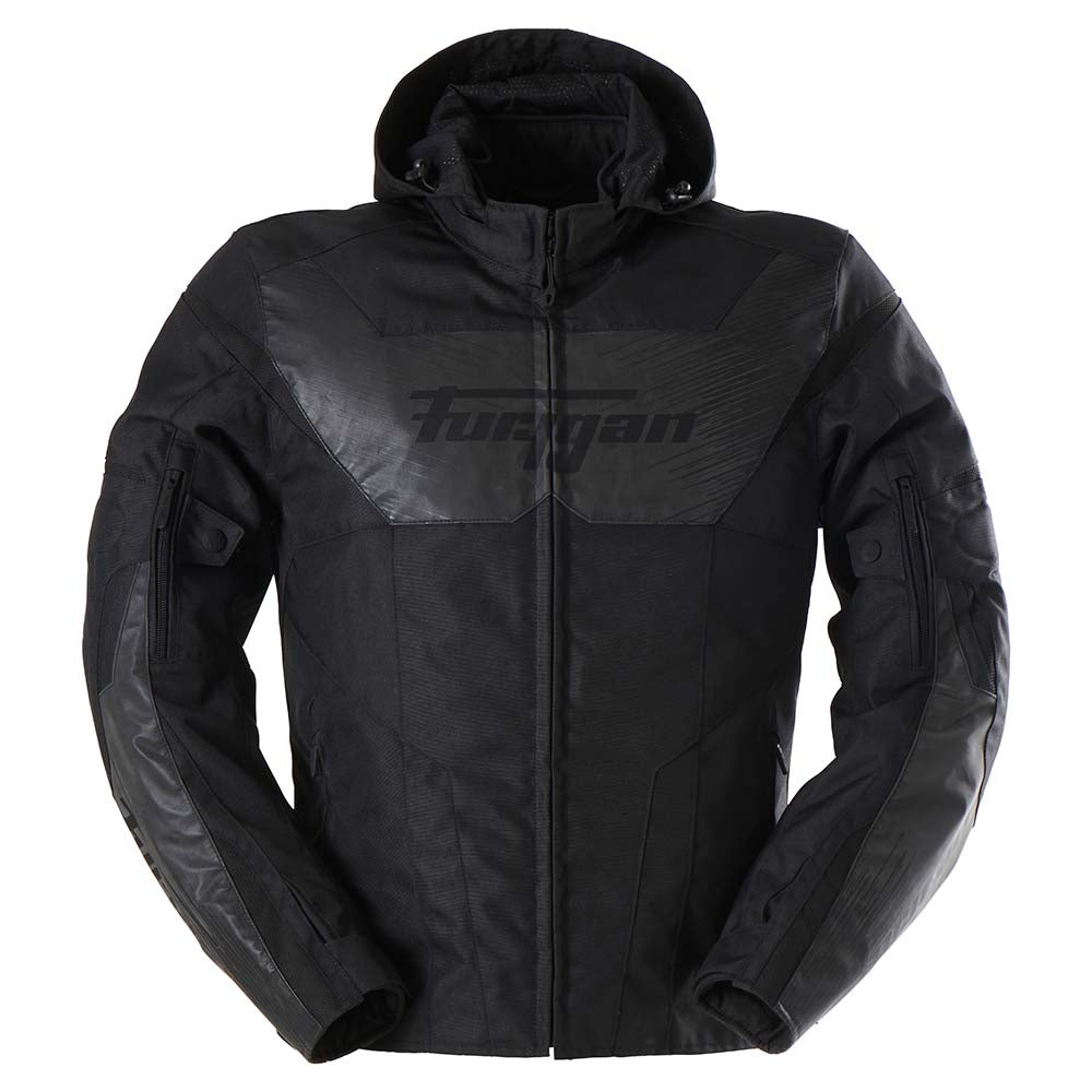 Furygan Shard HV Textile Jacket Black / Reflective Grey FREE 1 YEAR Returns, FREE UK Delivery | ThrottleChimp