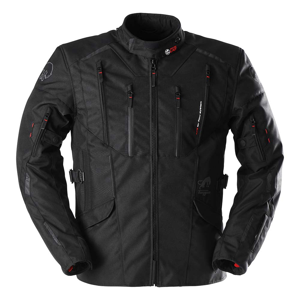 Furygan Brooks Textile Jacket Black FREE 1 YEAR Returns, FREE UK Delivery | ThrottleChimp