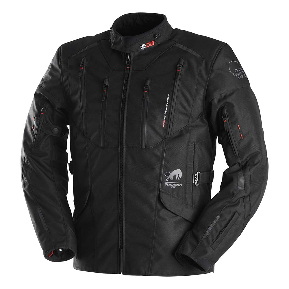 Furygan Brooks Textile Jacket Black FREE 1 YEAR Returns, FREE UK Delivery | ThrottleChimp