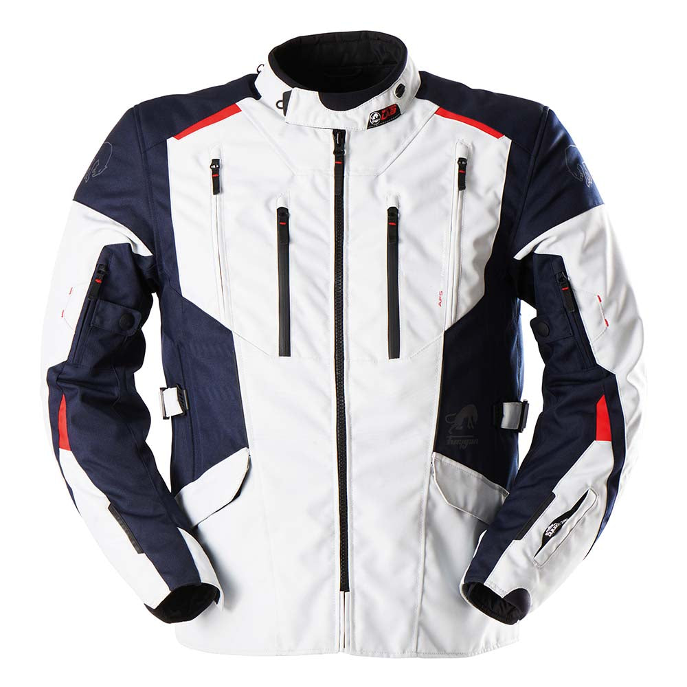 Furygan Brooks Textile Jacket Pearl / Blue FREE 1 YEAR Returns, FREE UK Delivery | ThrottleChimp