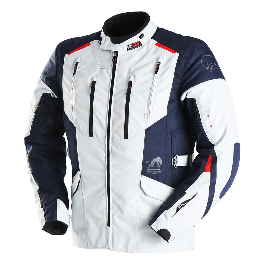 Furygan Brooks Textile Jacket Pearl / Blue FREE 1 YEAR Returns, FREE UK Delivery | ThrottleChimp