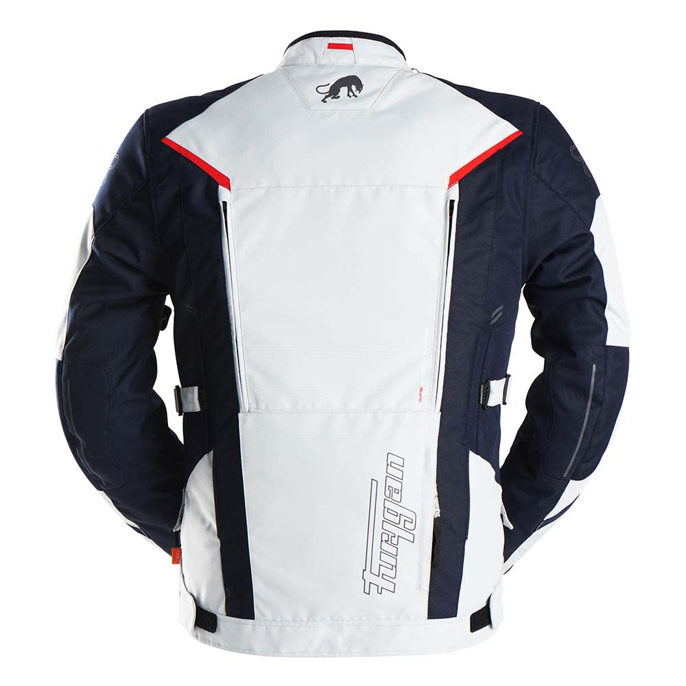 Furygan Brooks Textile Jacket Pearl / Blue FREE 1 YEAR Returns, FREE UK Delivery | ThrottleChimp