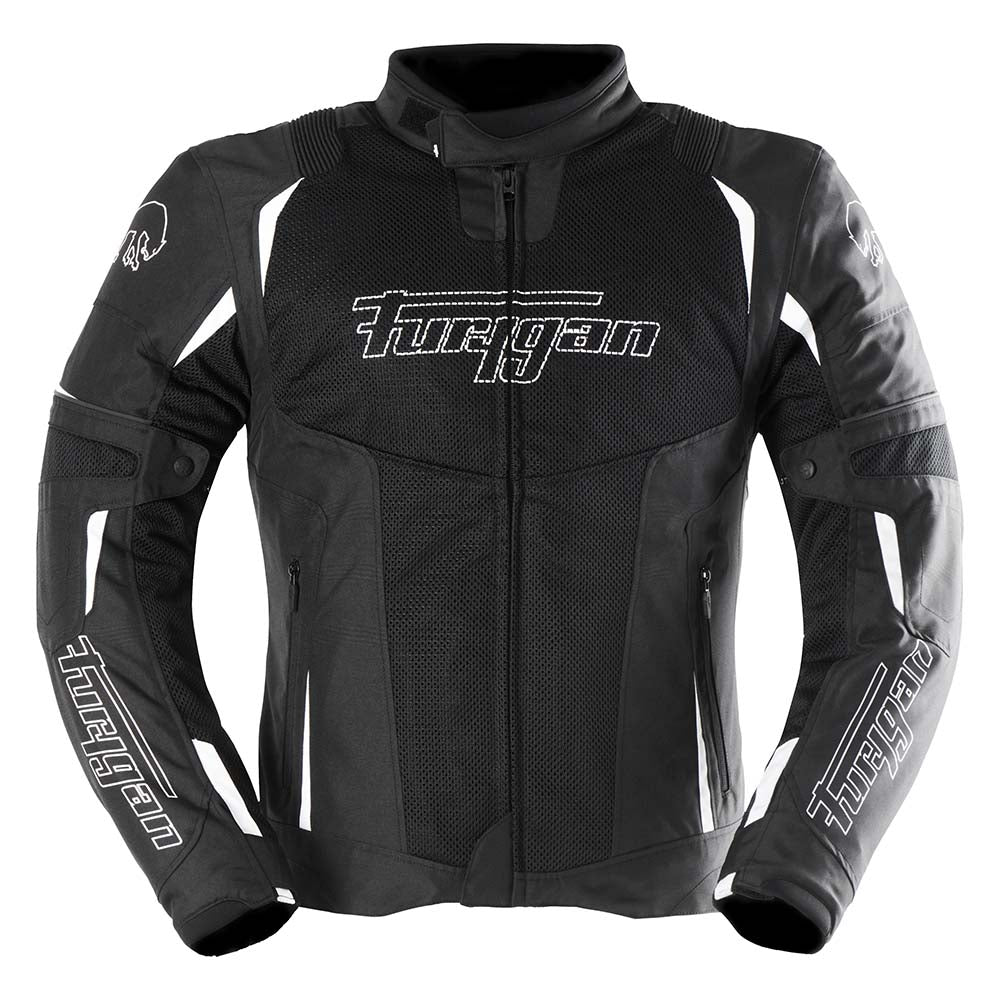 Furygan Ultra Spark 3-In-1 Vented+ Textile Jacket Black / White FREE 1 YEAR Returns, FREE UK Delivery | ThrottleChimp