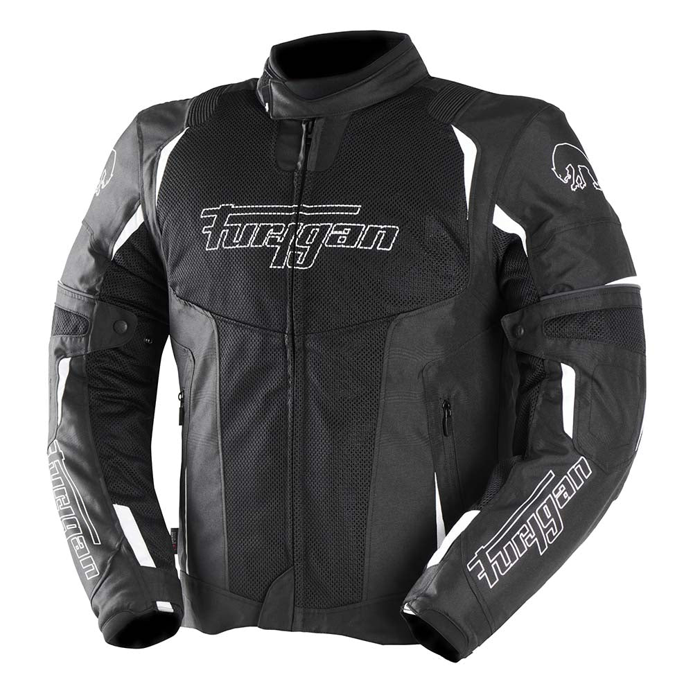 Furygan Ultra Spark 3-In-1 Vented+ Textile Jacket Black / White FREE 1 YEAR Returns, FREE UK Delivery | ThrottleChimp