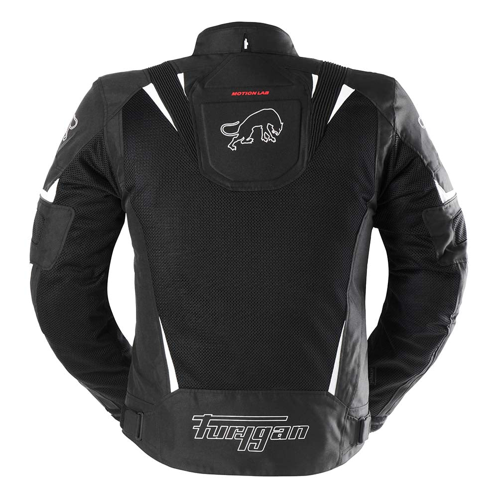 Furygan Ultra Spark 3-In-1 Vented+ Textile Jacket Black / White FREE 1 YEAR Returns, FREE UK Delivery | ThrottleChimp